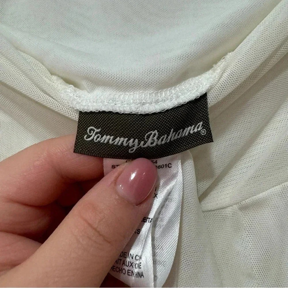 Tommy bahama chiffon mesh asymmetrical skirt with ruffle detail XS - Picture 6 of 8